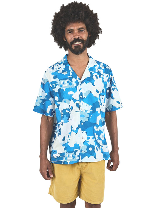 Geco Friends Aloha Shirt - Blue