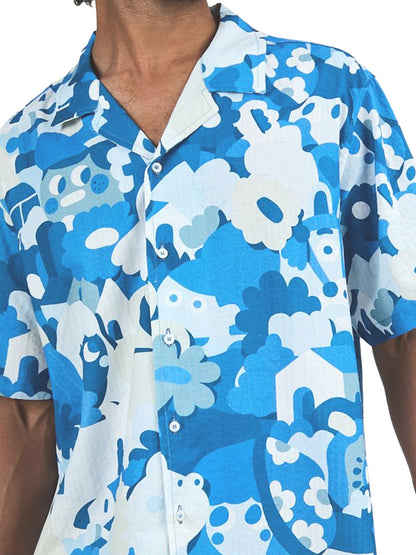 Geco Friends Aloha Shirt - Blue