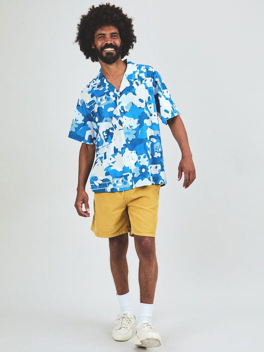 Geco Friends Aloha Shirt - Blue