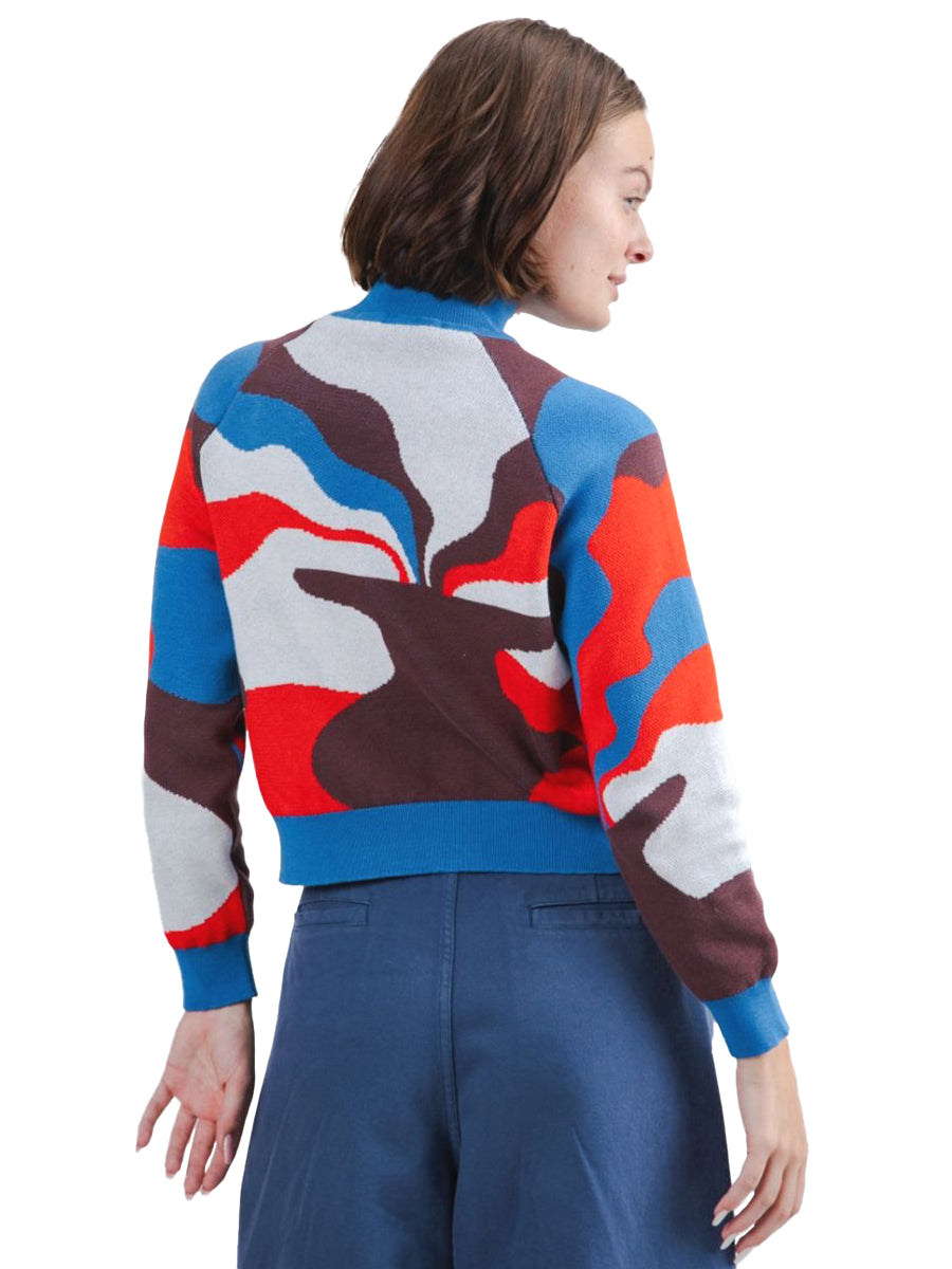 Jacquard Cropped Sweater - Sobremesa