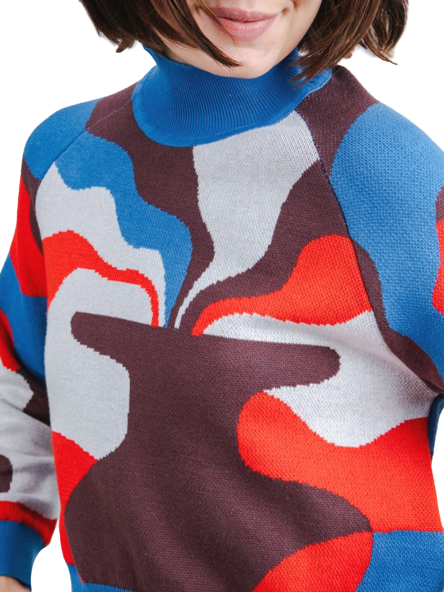 Jacquard Cropped Sweater - Sobremesa