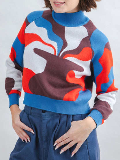 Jacquard Cropped Sweater - Sobremesa