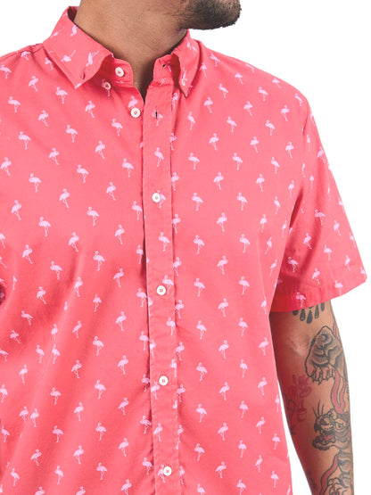 Magnum Flamingo Printed Button-Down Shirt