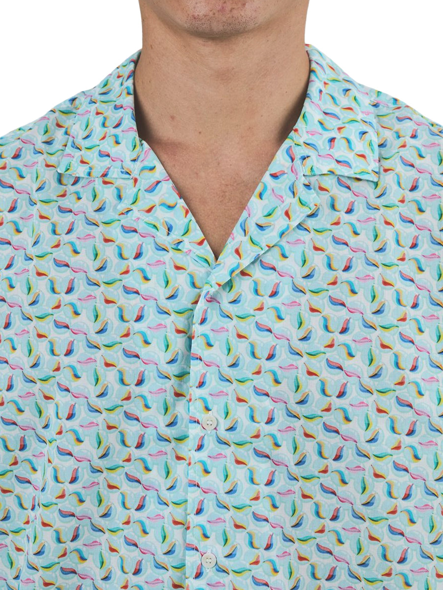 Marbles Aloha Shirt - White