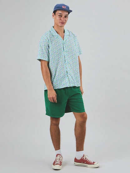 Marbles Aloha Shirt - White