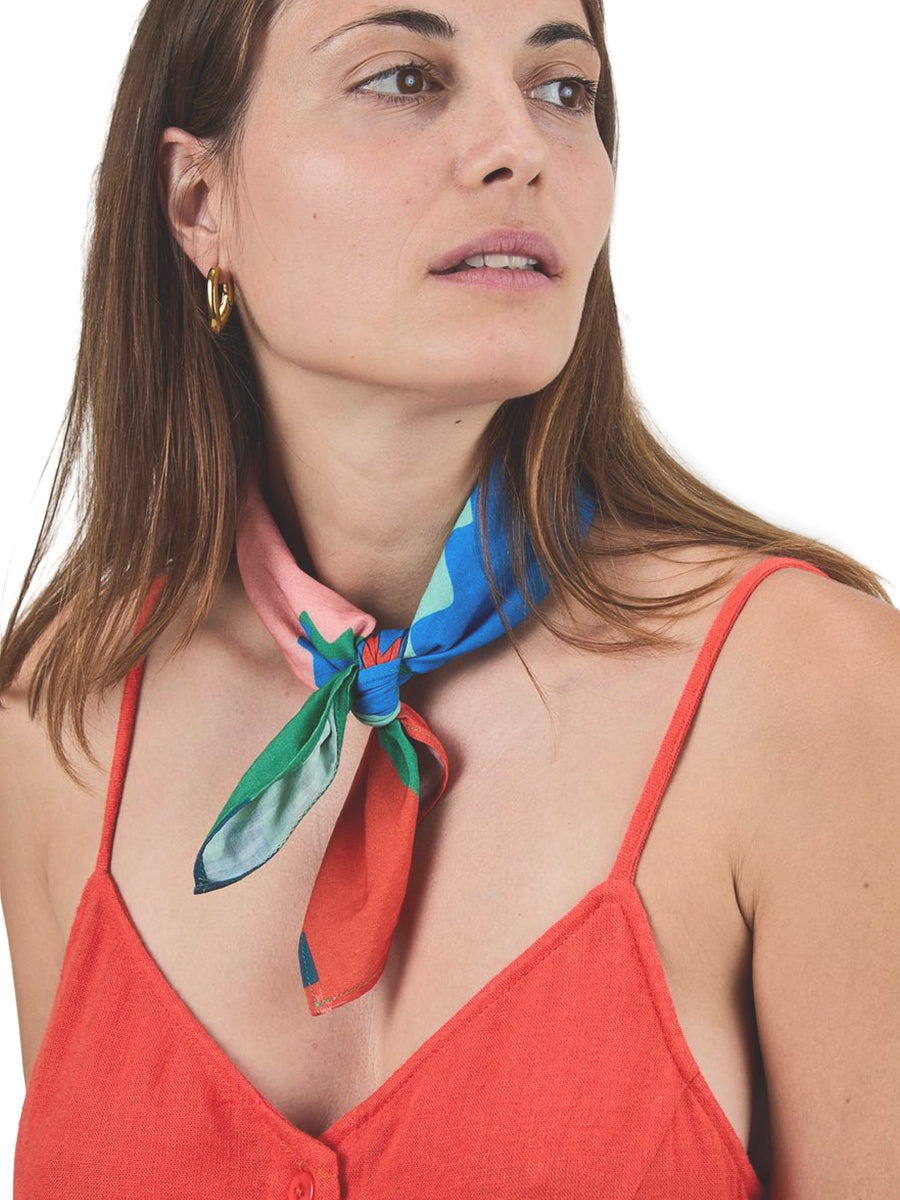 Maxi Flower Cotton Scarf