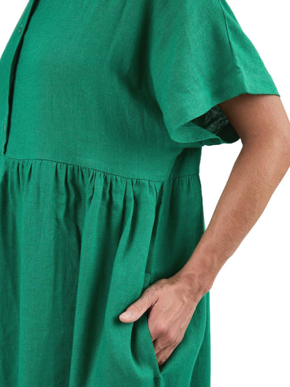 Oversized Long Dress - Green