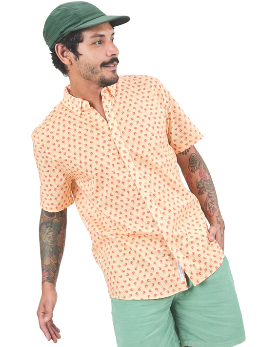 Palamos Shrimp Printed Button-Down Shirt