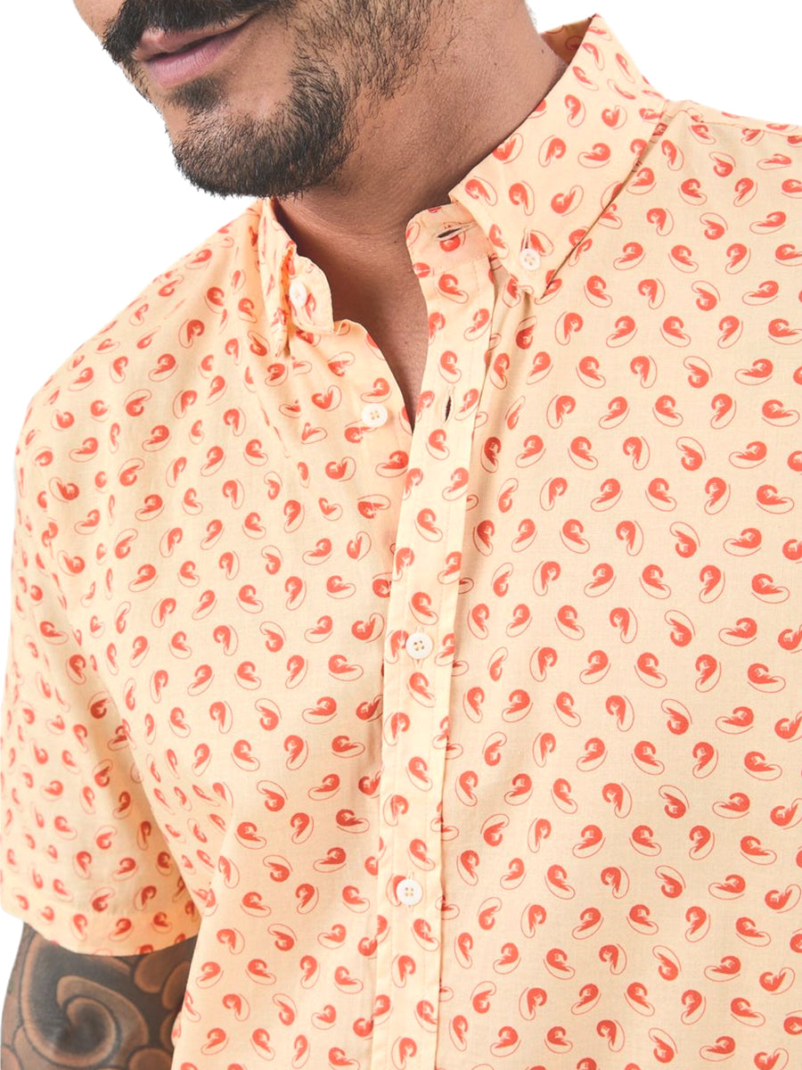 Palamos Shrimp Printed Button-Down Shirt