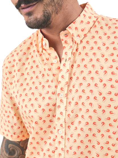 Palamos Shrimp Printed Button-Down Shirt