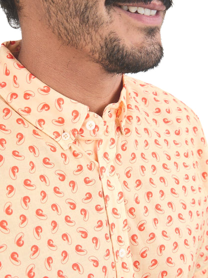 Palamos Shrimp Printed Button-Down Shirt