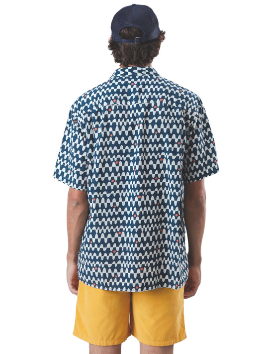 Sunset Aloha Shirt - Navy