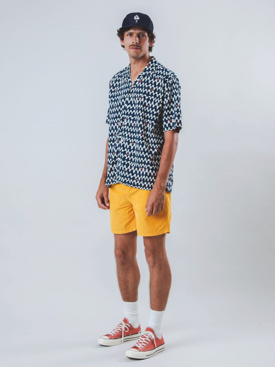 Sunset Aloha Shirt - Navy