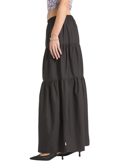 Abigail Tiered Skirt - Black