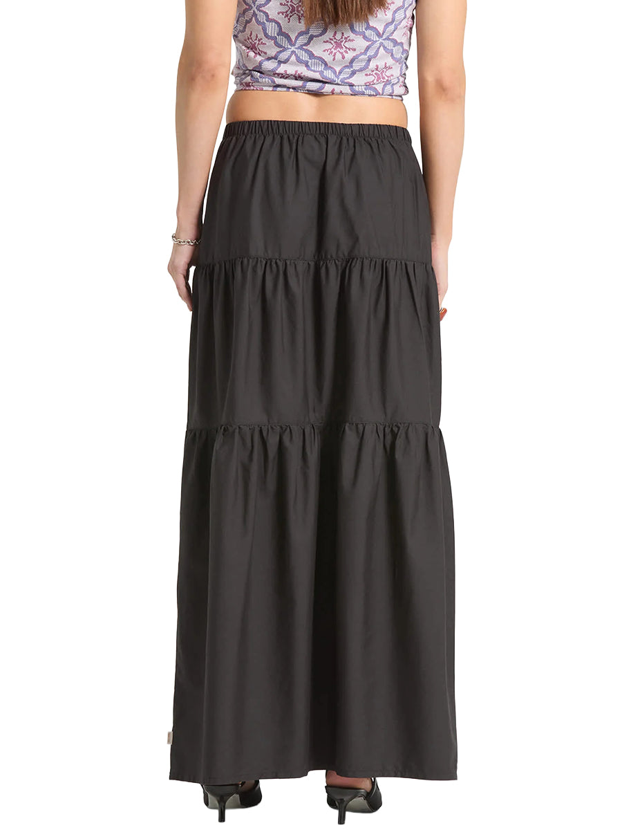Abigail Tiered Skirt - Black
