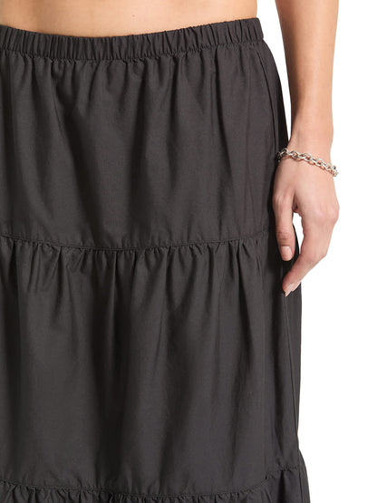 Abigail Tiered Skirt - Black
