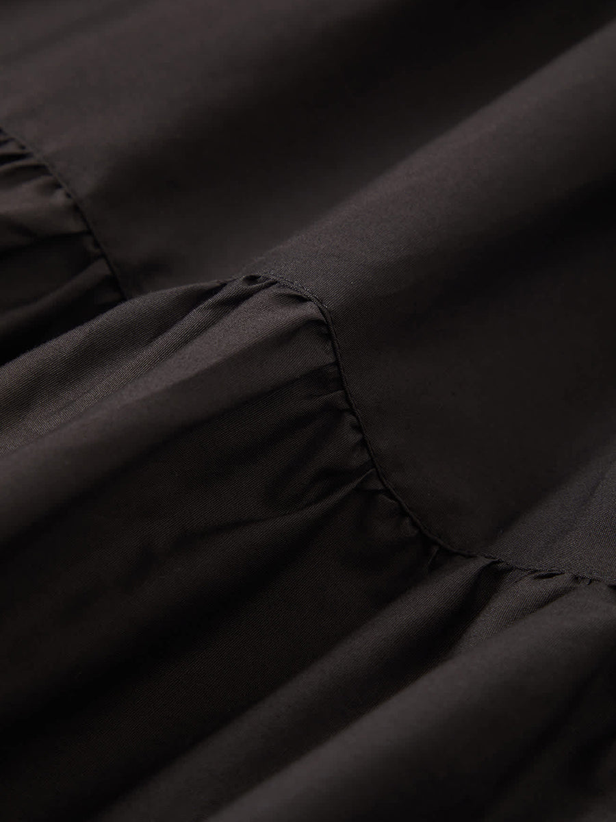 Abigail Tiered Skirt - Black