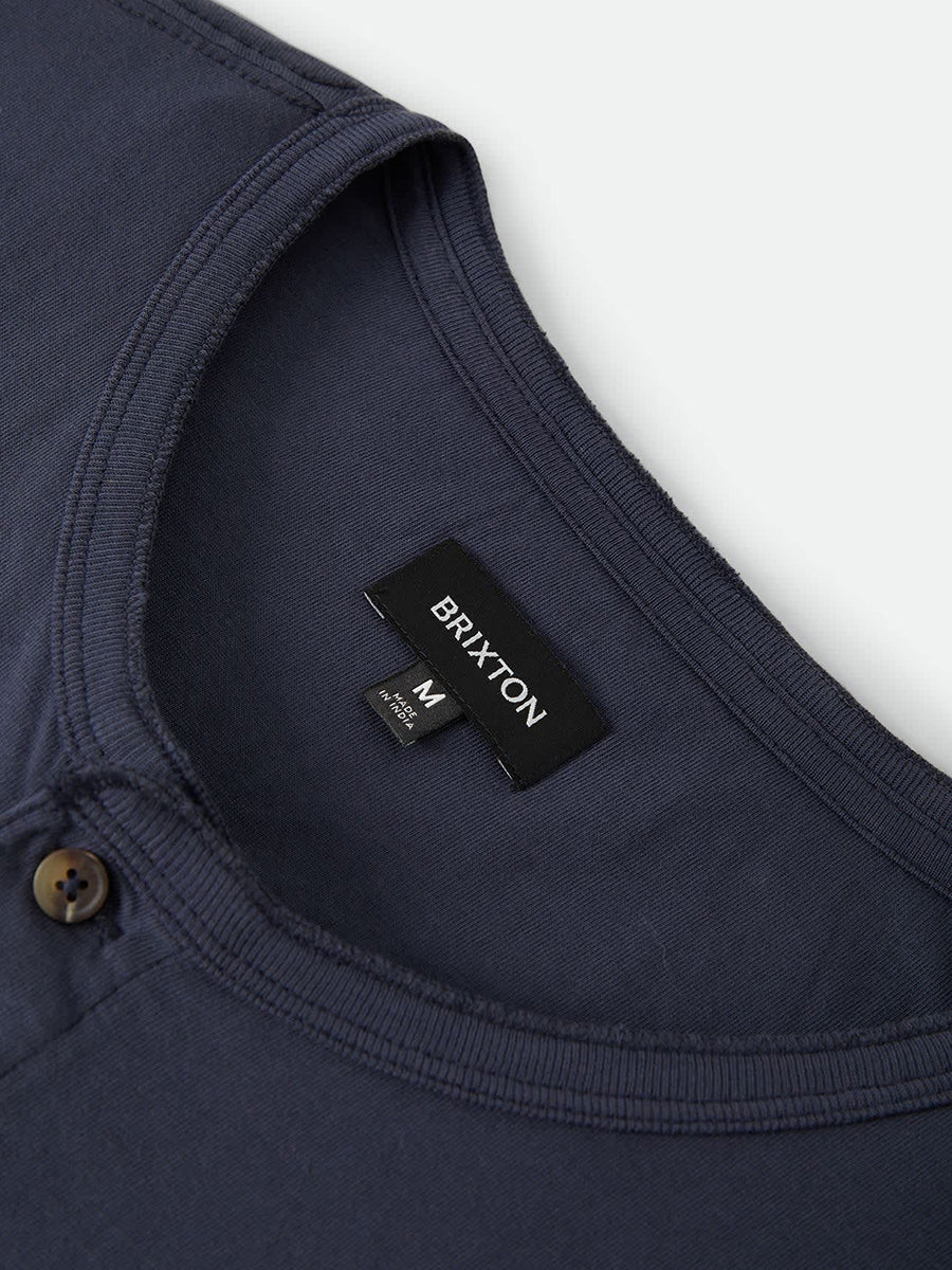 Baseline Henley Tee - Washed Navy
