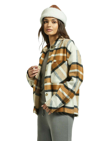 Bowery Brushed Women's Flannel - Washed Copper