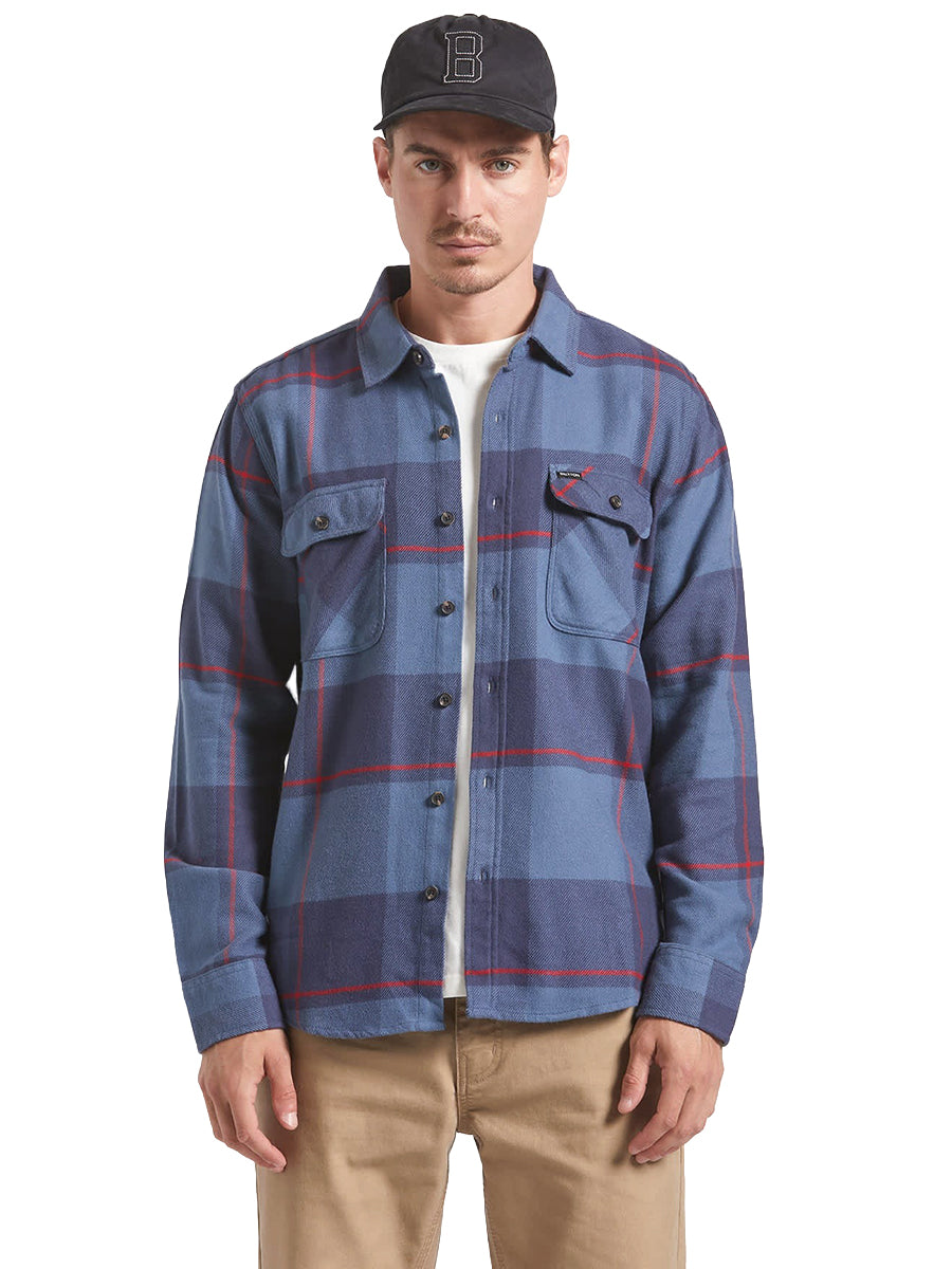Bowery Flannel - Bering Sea, Indigo, & Red