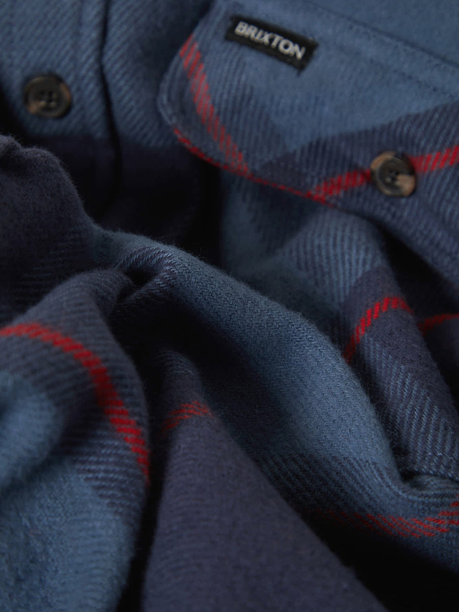 Bowery Flannel - Bering Sea, Indigo, & Red