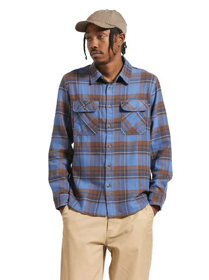 Bowery Flannel - Blue & Pinecone