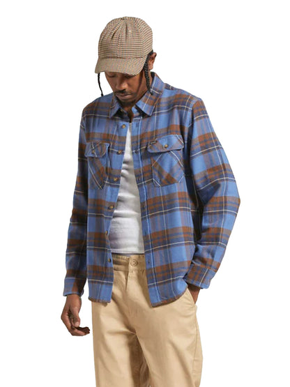 Bowery Flannel - Blue & Pinecone