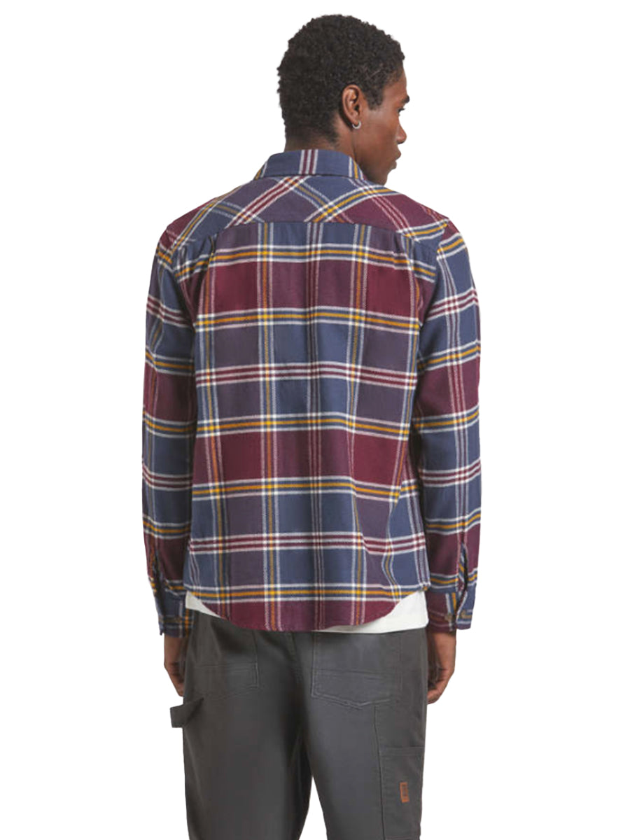 Bowery Flannel - Mood Indigo, Port, & Saffron
