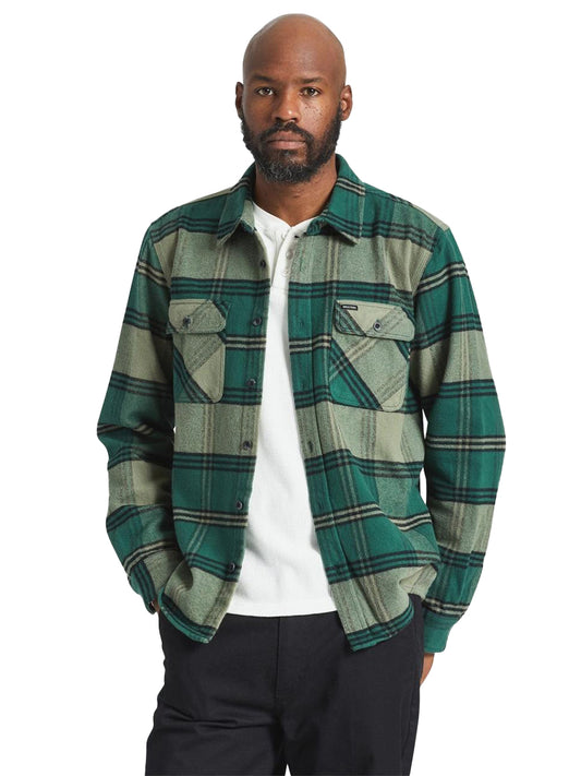 Bowery Heavy Weight Flannel - Pine & Olive