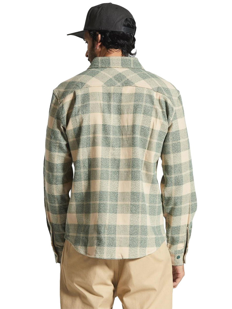 Bowery Stretch Water-Resistant Flannel - Trekking Green & Oat