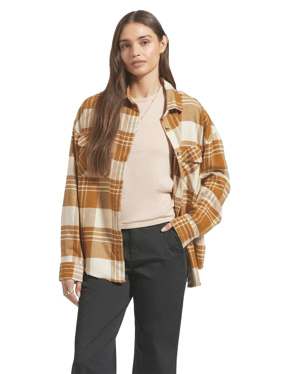 Bowery Women's Flannel - Copper & Whitecap