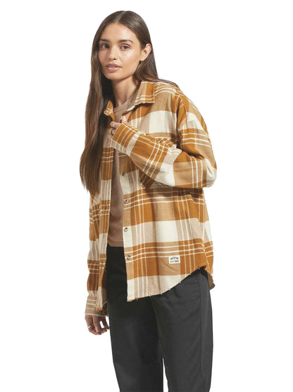 Bowery Women's Flannel - Copper & Whitecap