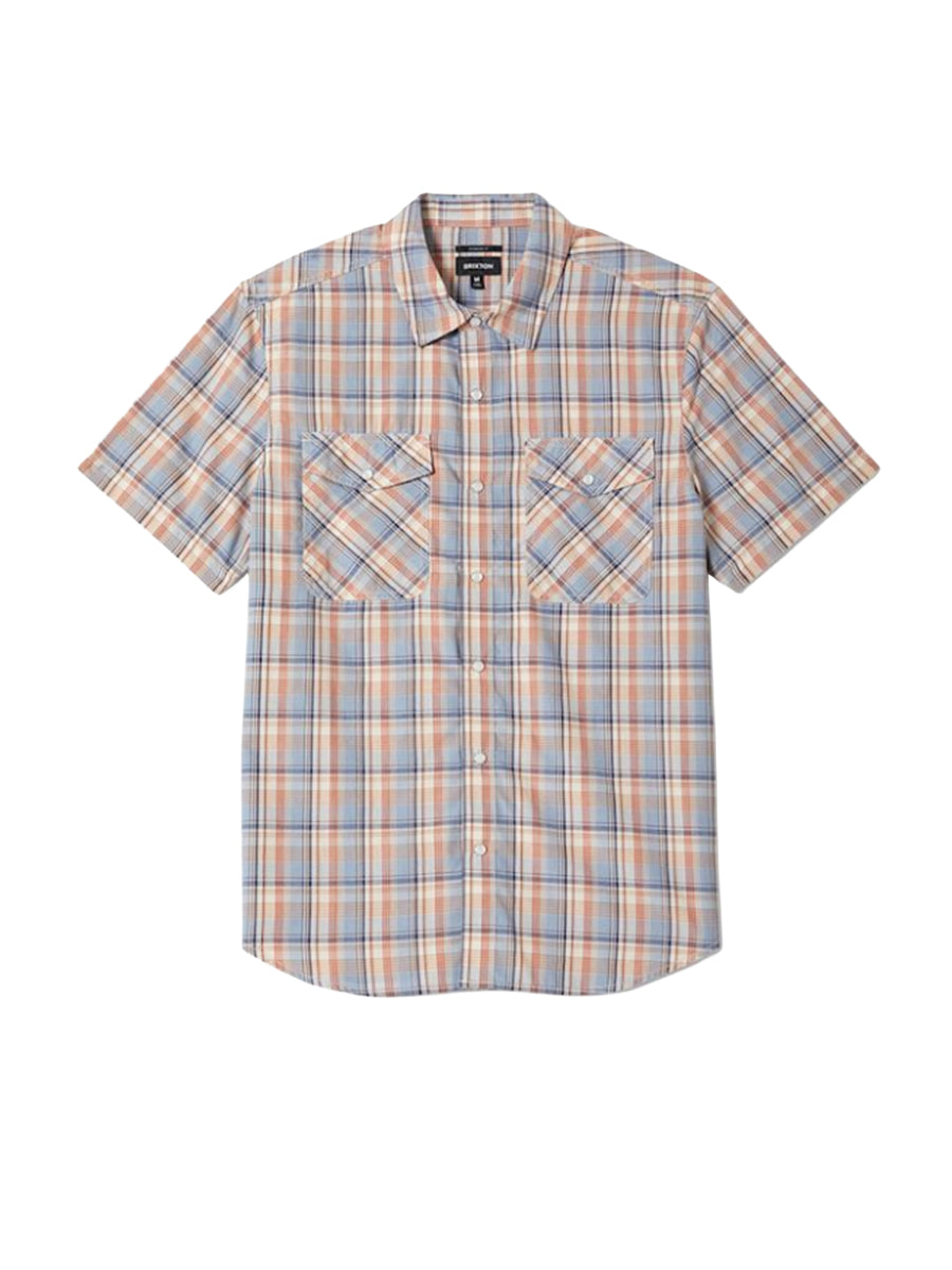 Breezy Wayne Short Sleeve Shirt - Blue Plaid