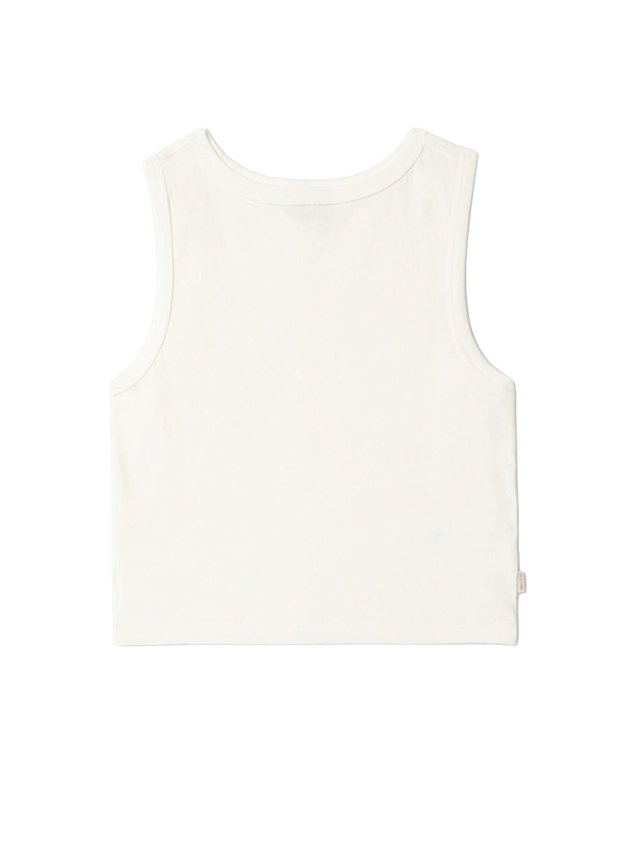 Carefree Cropped Tank - Off White