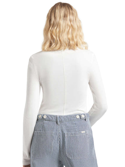 Carefree Slim-Fit Long Sleeve Tee - Off White