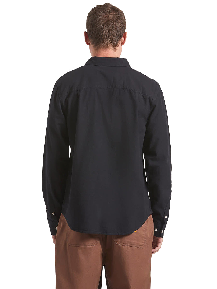 Charter Long Sleeve Woven Shirt - Black
