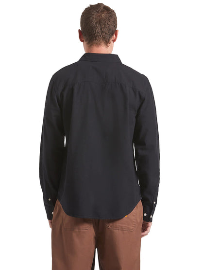 Charter Long Sleeve Woven Shirt - Black