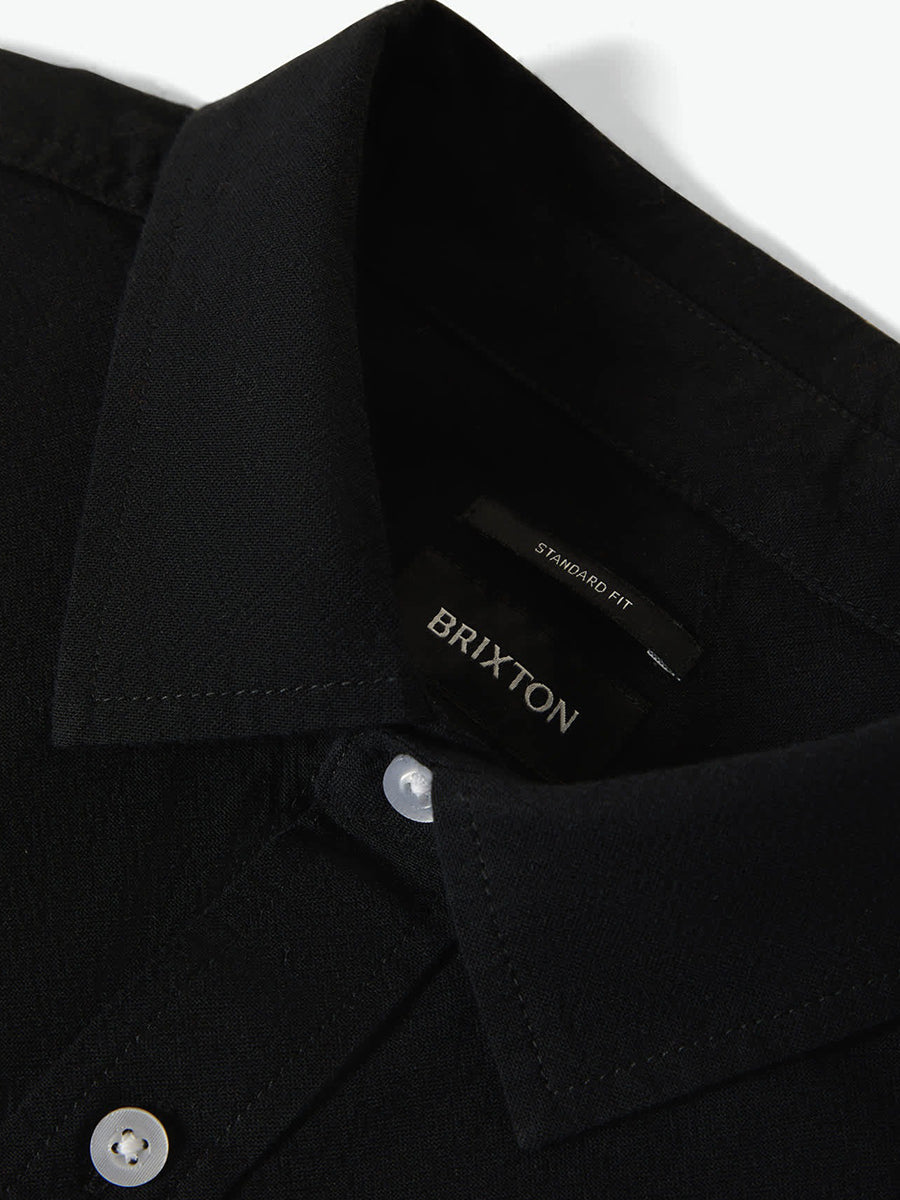 Charter Long Sleeve Woven Shirt - Black