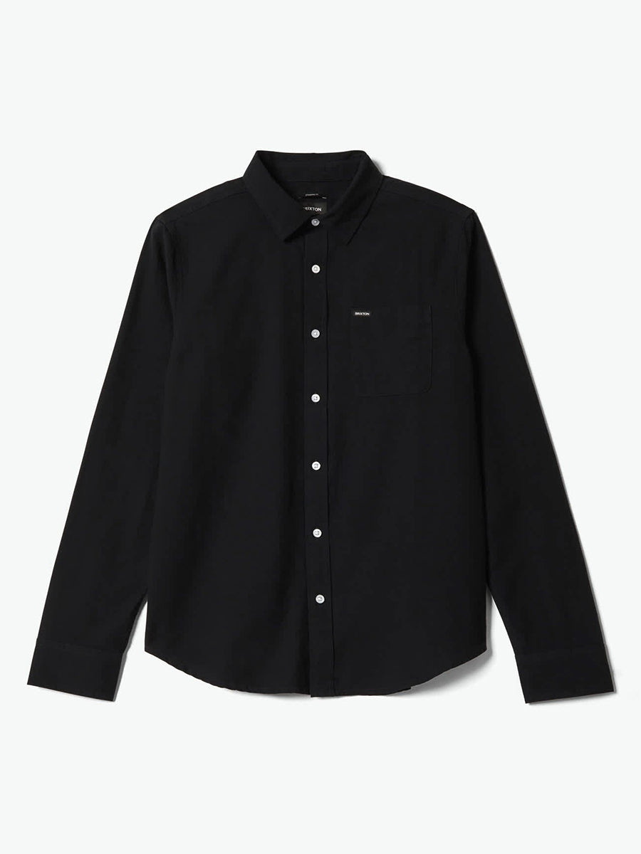 Charter Long Sleeve Woven Shirt - Black