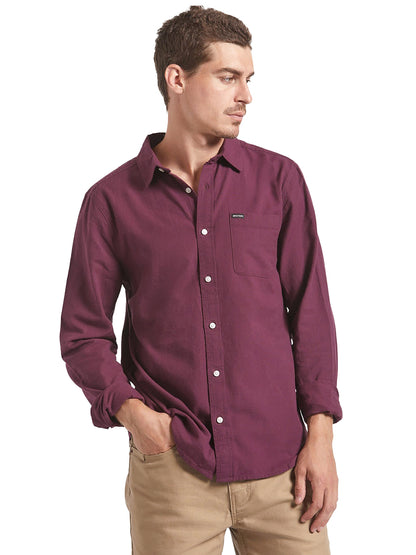 Charter Long Sleeve Woven Shirt - Port