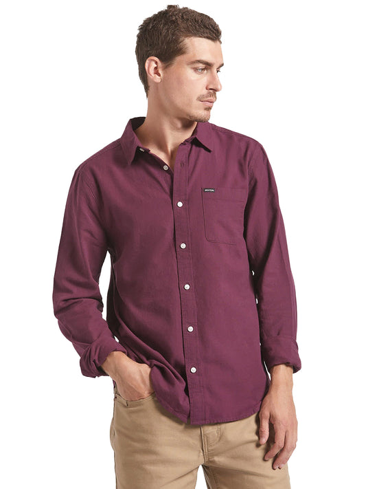 Charter Long Sleeve Woven Shirt - Port