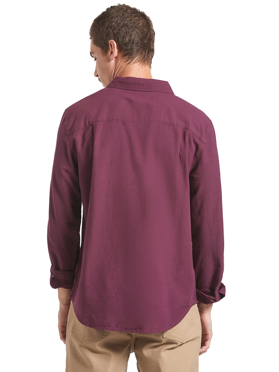 Charter Long Sleeve Woven Shirt - Port