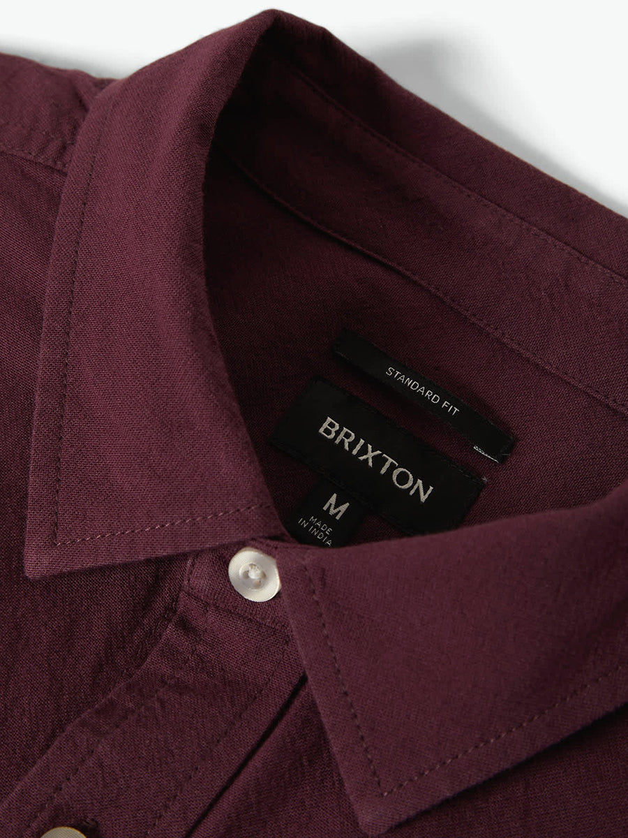Charter Long Sleeve Woven Shirt - Port