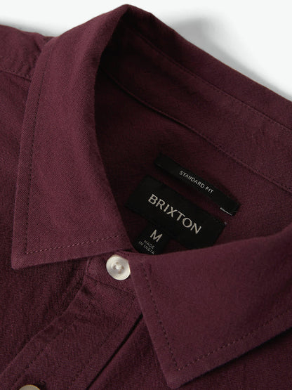 Charter Long Sleeve Woven Shirt - Port
