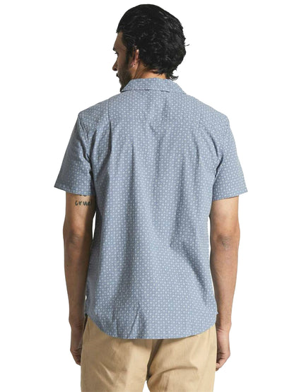 Charter Print Short Sleeve - Flint Blue Micro