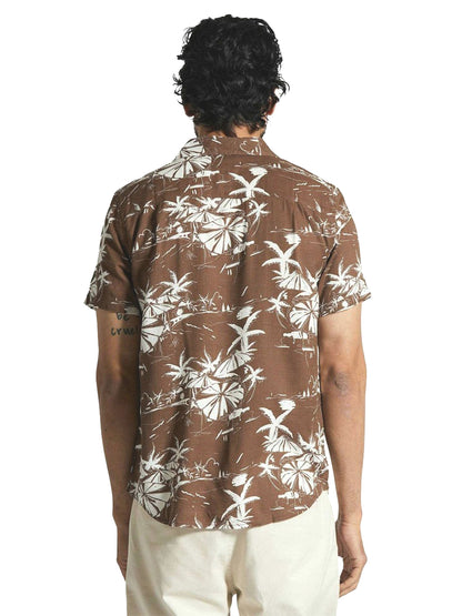 Charter Slub Short Sleeve - Sepia Umbrella