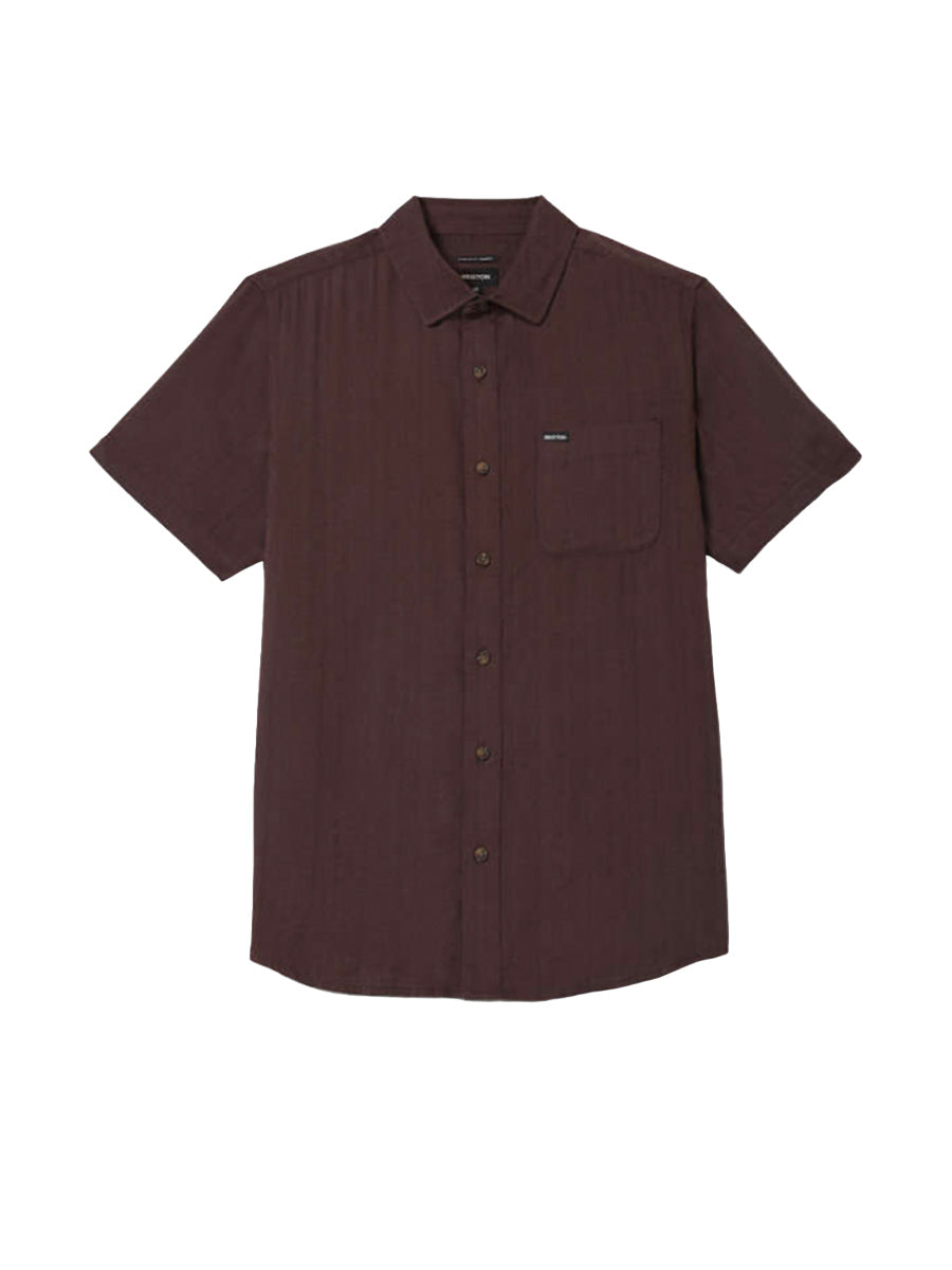 Charter Slub Short Sleeve Shirt - Chocolate
