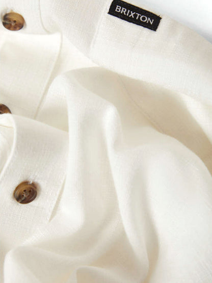 Charter Slub Short Sleeve Shirt - Off White