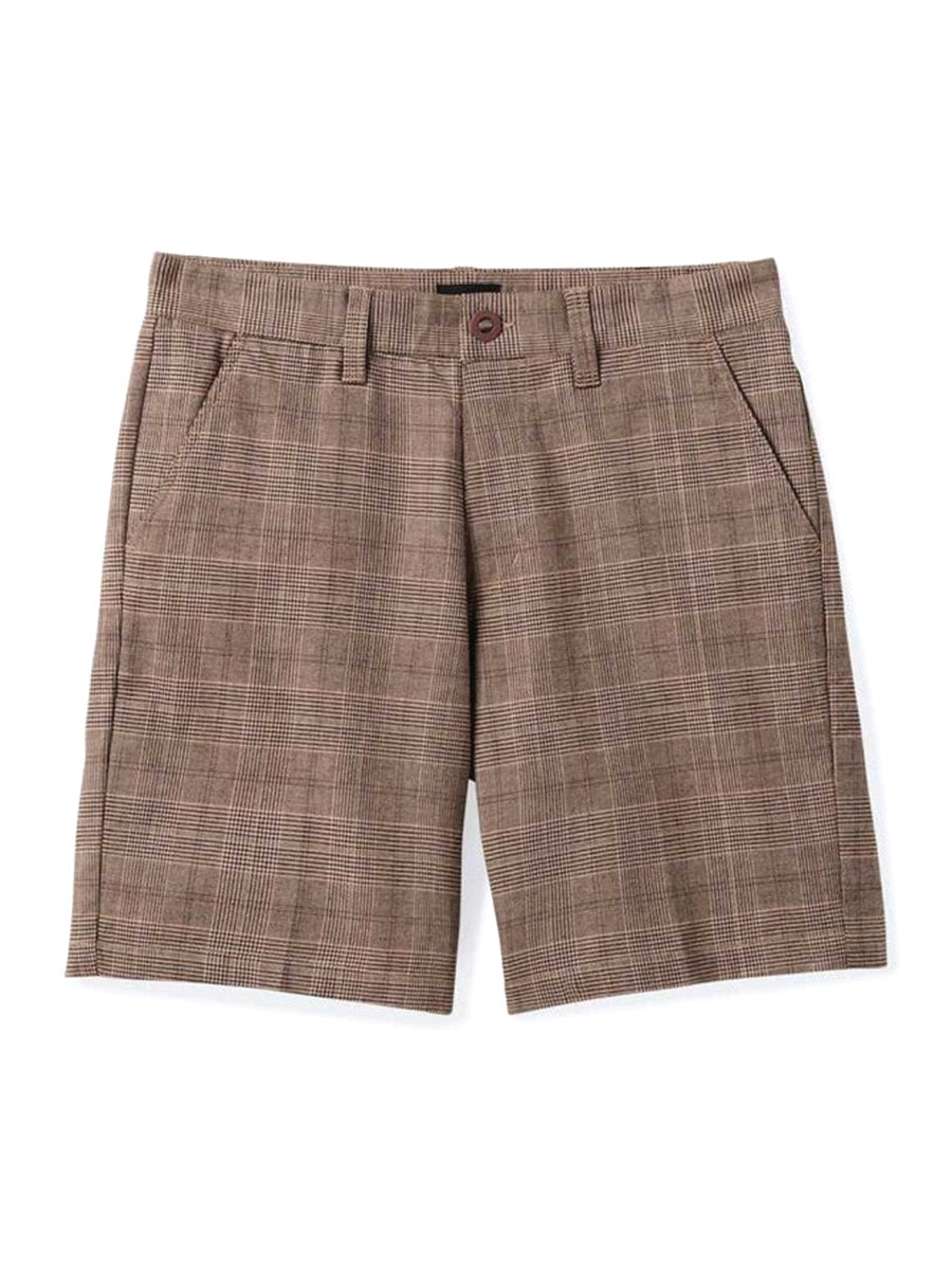 Choice Chino 9" Short - Brown Houndstooth