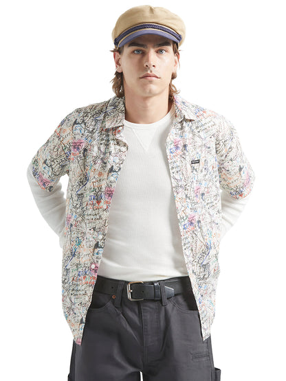 Cru Print Short Sleeve Shirt - Graffiiti